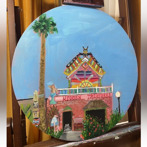 Topanga Canyon Hidden Treasures Oil Painting On Canvas Impressionism California - Picture 5 of 8